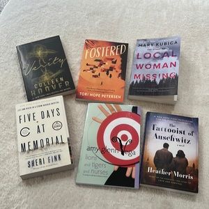 Group of six books